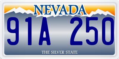 NV license plate 91A250