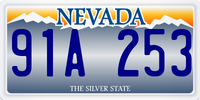 NV license plate 91A253