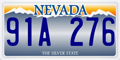 NV license plate 91A276