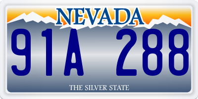 NV license plate 91A288
