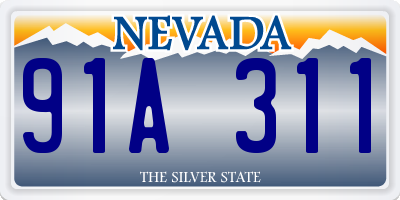 NV license plate 91A311