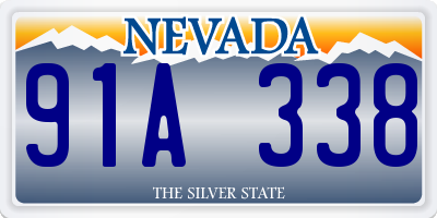 NV license plate 91A338