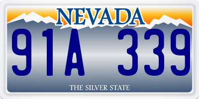 NV license plate 91A339