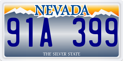 NV license plate 91A399