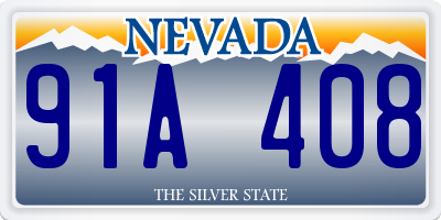 NV license plate 91A408