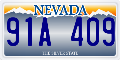 NV license plate 91A409