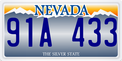 NV license plate 91A433