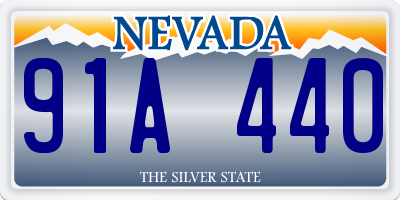 NV license plate 91A440