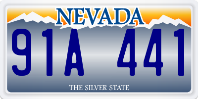 NV license plate 91A441