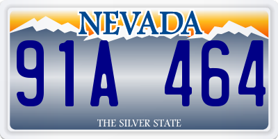 NV license plate 91A464