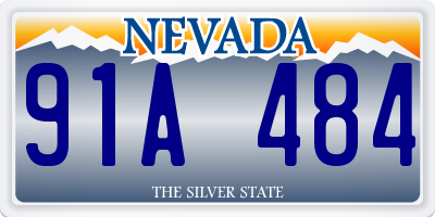 NV license plate 91A484