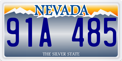 NV license plate 91A485