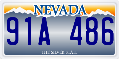 NV license plate 91A486