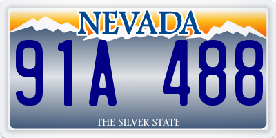 NV license plate 91A488