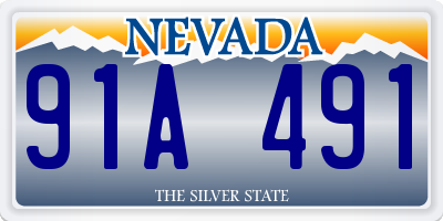 NV license plate 91A491