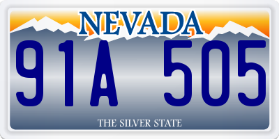 NV license plate 91A505