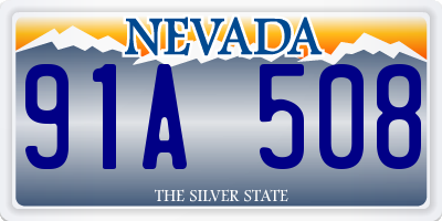 NV license plate 91A508