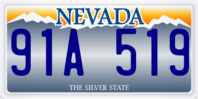 NV license plate 91A519