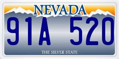 NV license plate 91A520