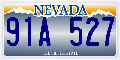 NV license plate 91A527