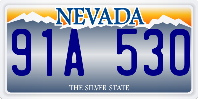 NV license plate 91A530