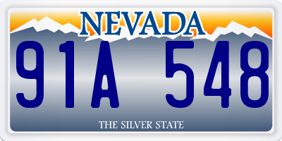 NV license plate 91A548