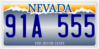 NV license plate 91A555