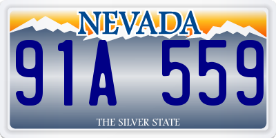 NV license plate 91A559