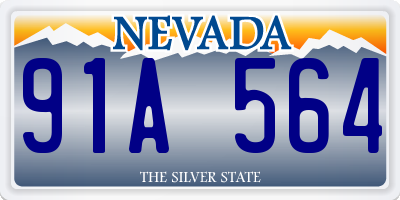 NV license plate 91A564