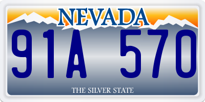 NV license plate 91A570