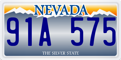 NV license plate 91A575