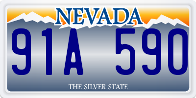 NV license plate 91A590
