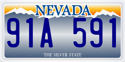 NV license plate 91A591