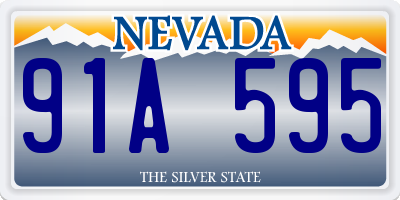 NV license plate 91A595