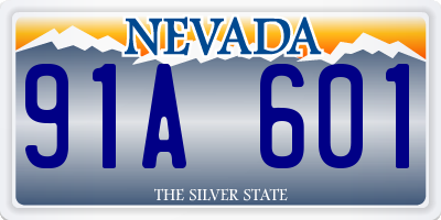 NV license plate 91A601