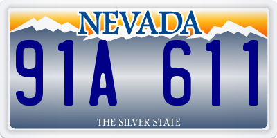 NV license plate 91A611
