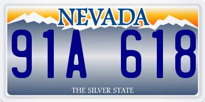 NV license plate 91A618