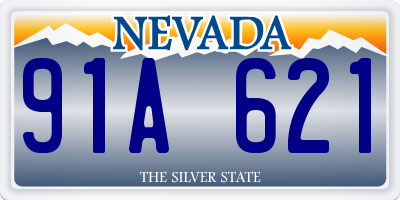 NV license plate 91A621