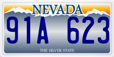NV license plate 91A623