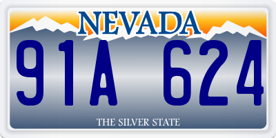 NV license plate 91A624