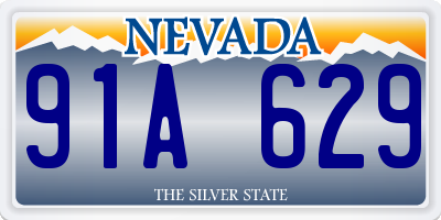 NV license plate 91A629
