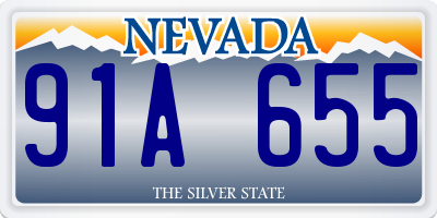 NV license plate 91A655