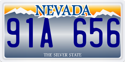 NV license plate 91A656
