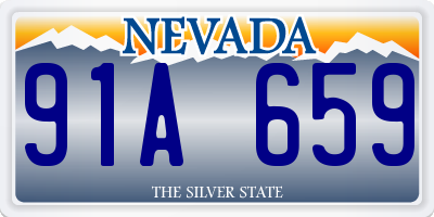 NV license plate 91A659