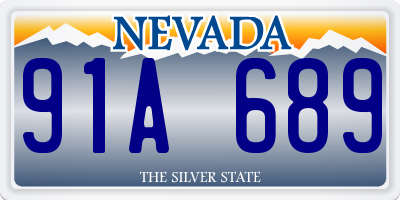 NV license plate 91A689