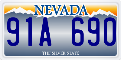 NV license plate 91A690