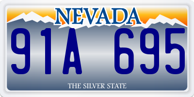 NV license plate 91A695