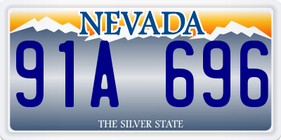 NV license plate 91A696