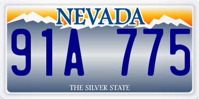 NV license plate 91A775