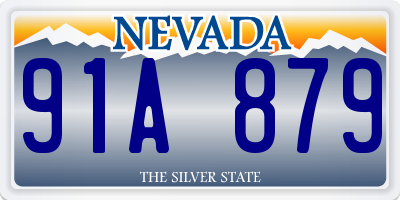 NV license plate 91A879